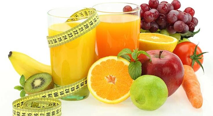 Fruits, vegetables and juices for weight loss diet Favorite. 