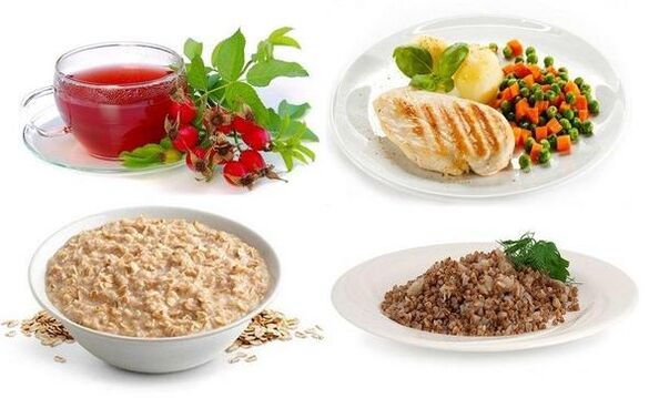 Food for gastritis should be prepared with light heat treatment