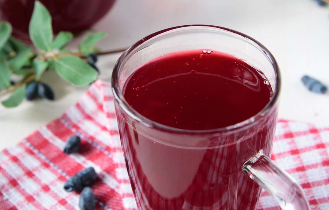 Berry jelly on a diet to drink